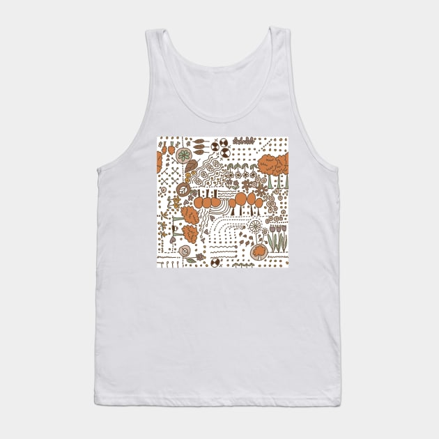 Ditsy Garden Tank Top by wiccked